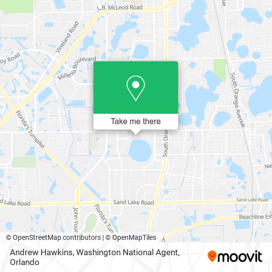 Andrew Hawkins, Washington National Agent map