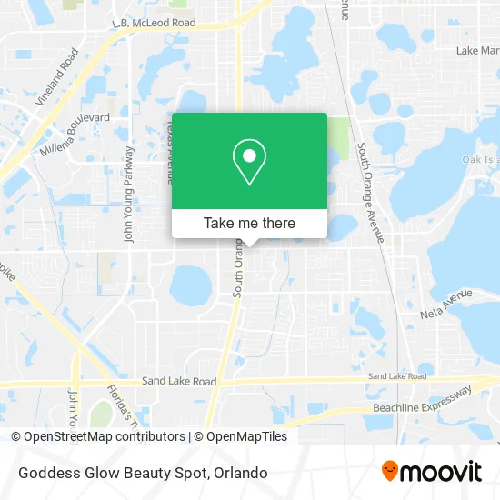 Mapa de Goddess Glow Beauty Spot