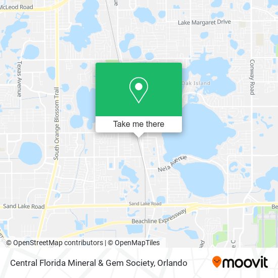 Mapa de Central Florida Mineral & Gem Society