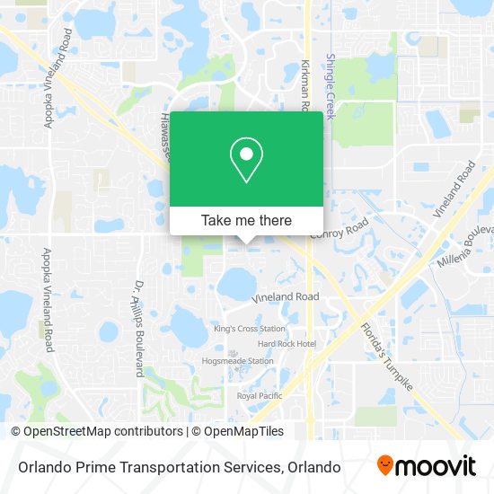 Mapa de Orlando Prime Transportation Services