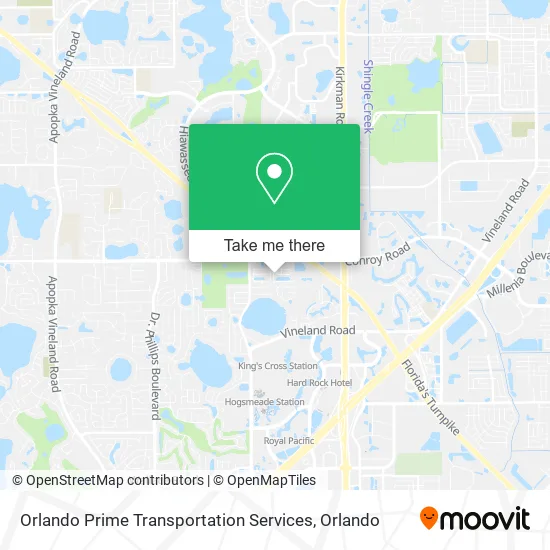 Orlando Prime Transportation Services map