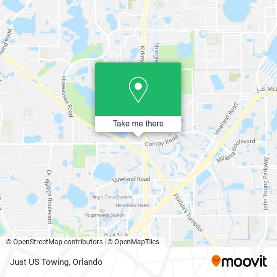Mapa de Just US Towing
