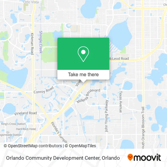 Orlando Community Development Center map