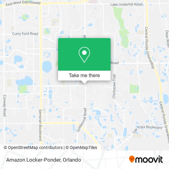 Amazon Locker-Ponder map