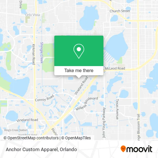 Anchor Custom Apparel map