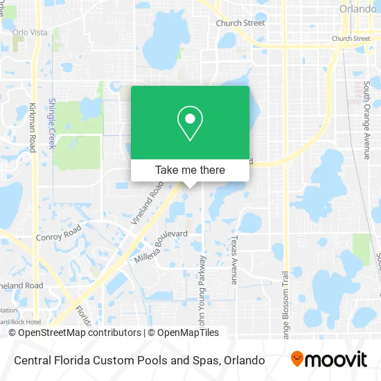 Central Florida Custom Pools and Spas map