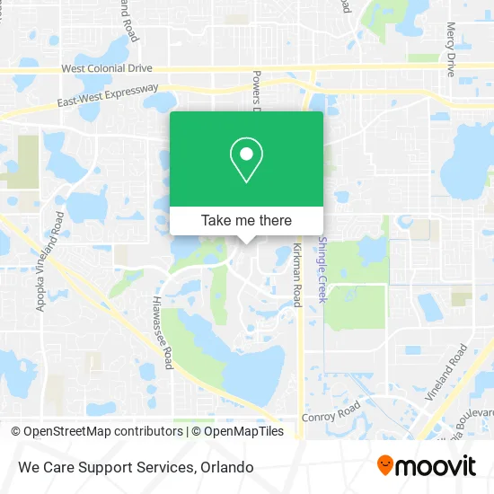We Care Support Services map