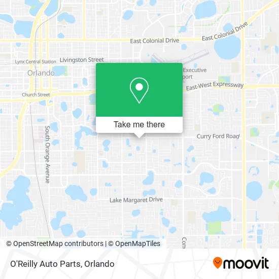 O'Reilly Auto Parts map