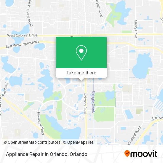 Mapa de Appliance Repair in Orlando