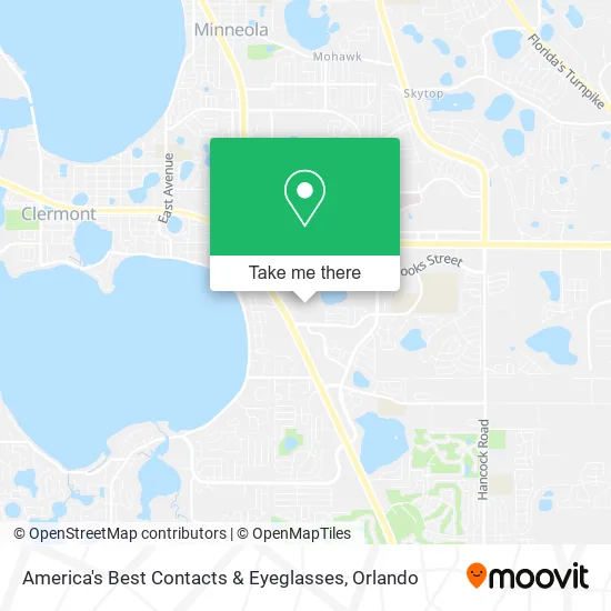 America's Best Contacts & Eyeglasses map