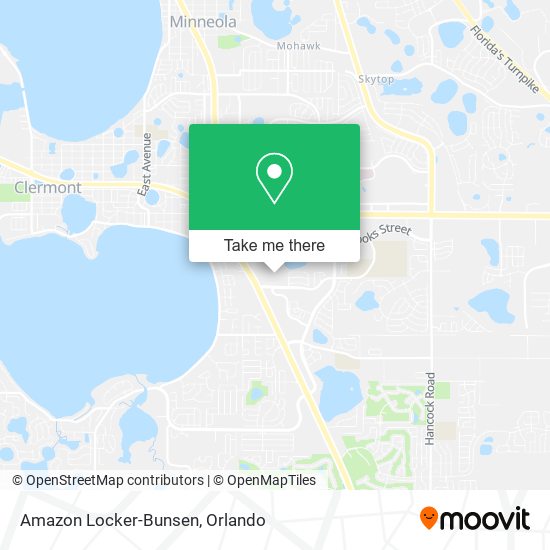 Mapa de Amazon Locker-Bunsen