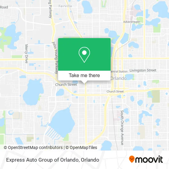 Express Auto Group of Orlando map