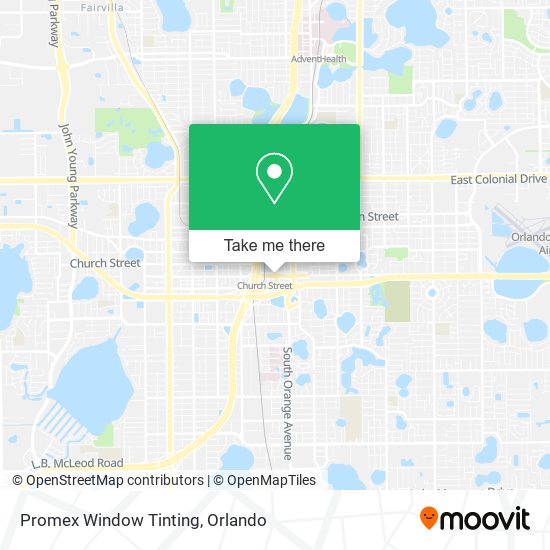 Promex Window Tinting map