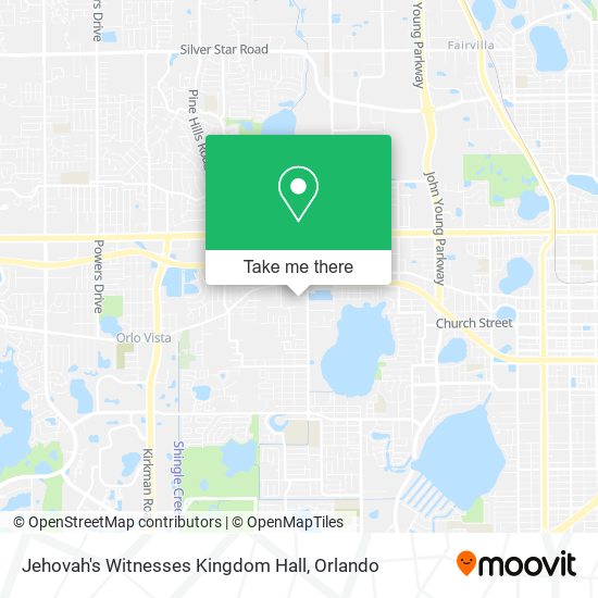 Jehovah's Witnesses Kingdom Hall map