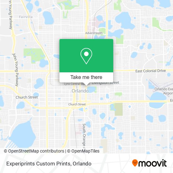 Experiprints Custom Prints map