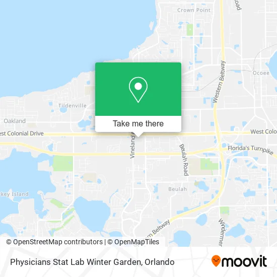 Physicians Stat Lab Winter Garden map
