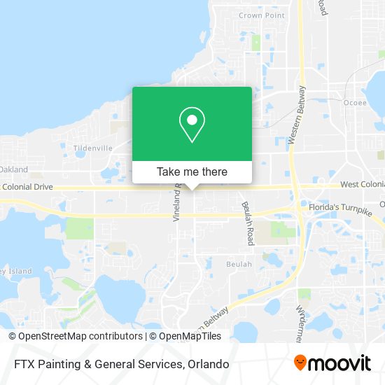 Mapa de FTX Painting & General Services