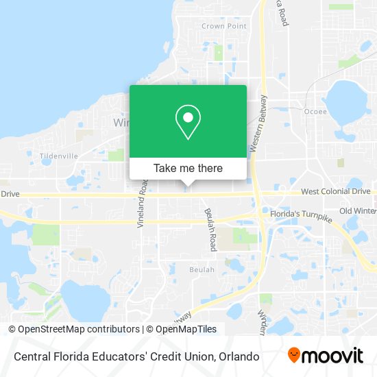 Mapa de Central Florida Educators' Credit Union