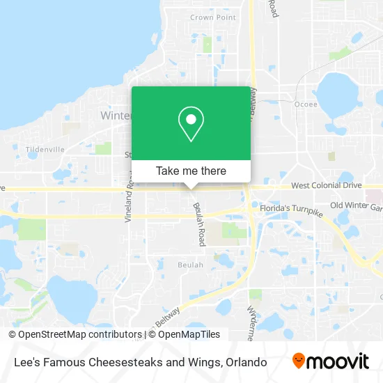 Lee's Famous Cheesesteaks and Wings map