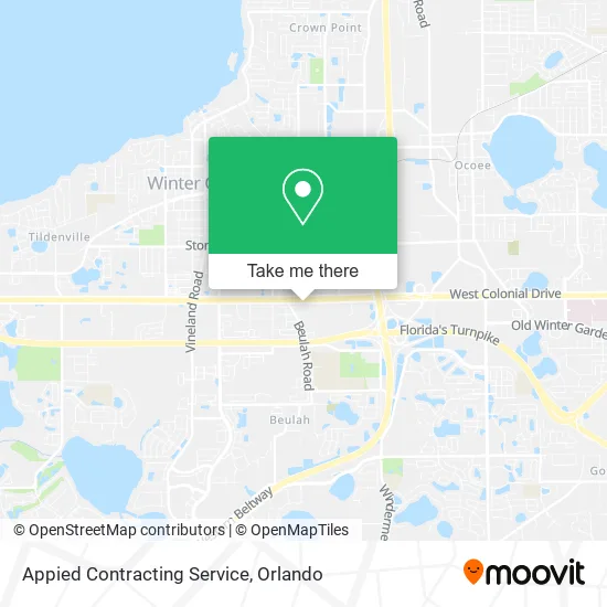 Appied Contracting Service map