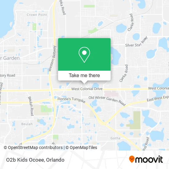 O2b Kids Ocoee map