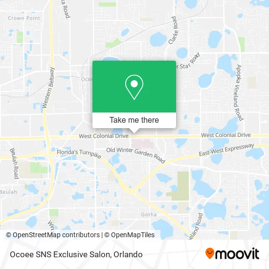 Ocoee SNS Exclusive Salon map