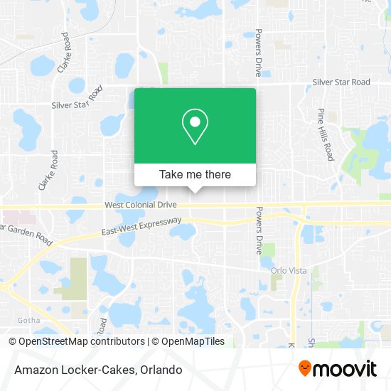 Amazon Locker-Cakes map