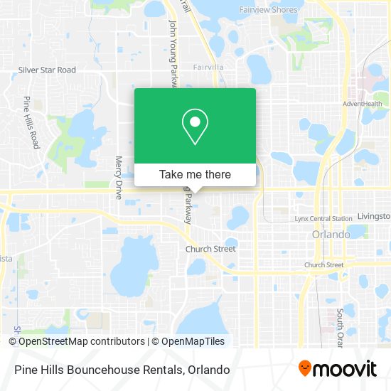 Mapa de Pine Hills Bouncehouse Rentals