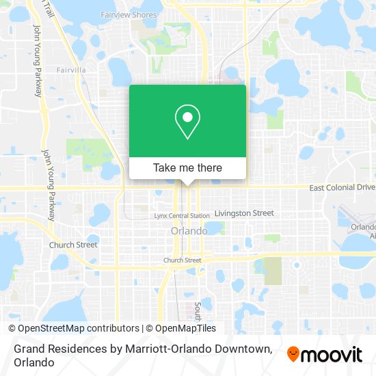 Mapa de Grand Residences by Marriott-Orlando Downtown