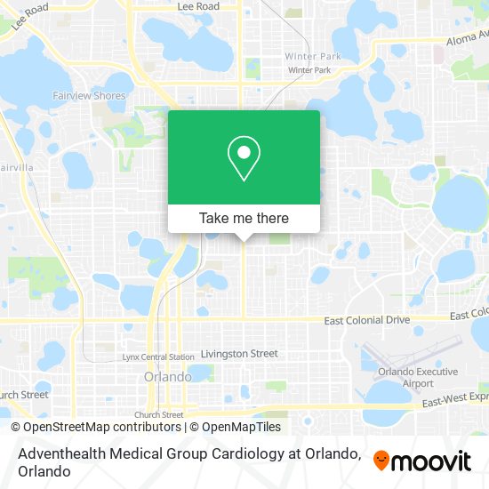 Mapa de Adventhealth Medical Group Cardiology at Orlando