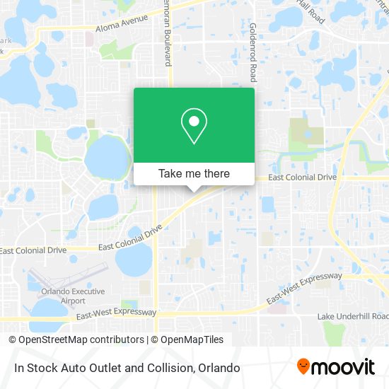 In Stock Auto Outlet and Collision map