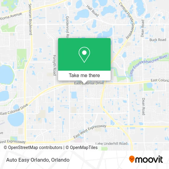 Auto Easy Orlando map