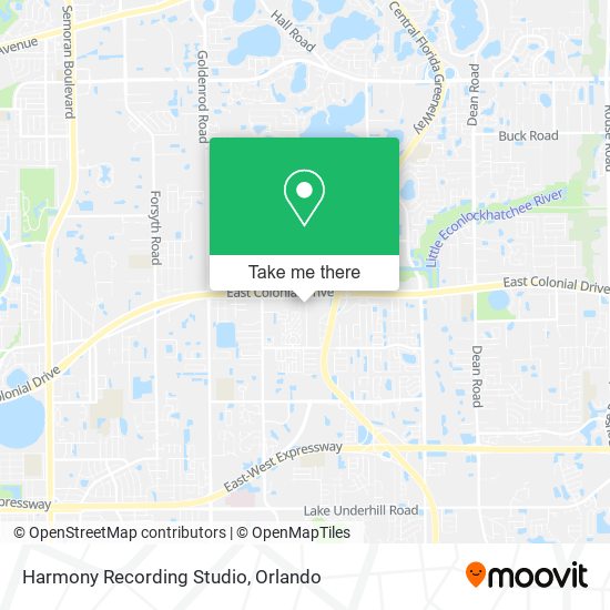 Mapa de Harmony Recording Studio