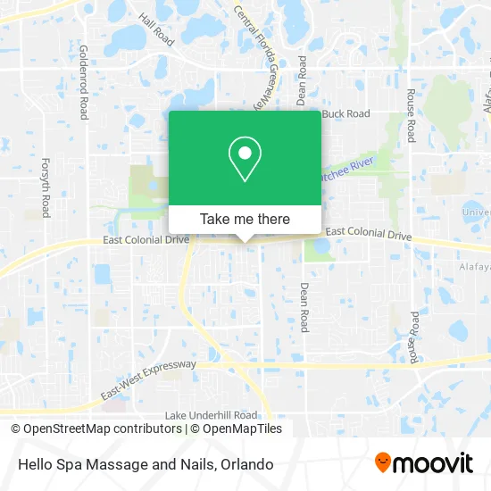 Mapa de Hello Spa Massage and Nails