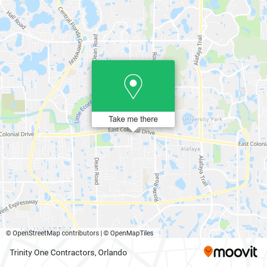 Trinity One Contractors map