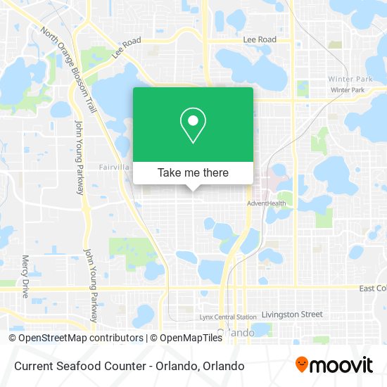 Current Seafood Counter - Orlando map