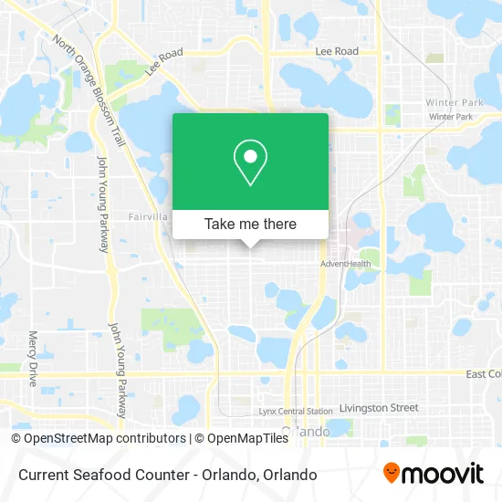 Mapa de Current Seafood Counter - Orlando