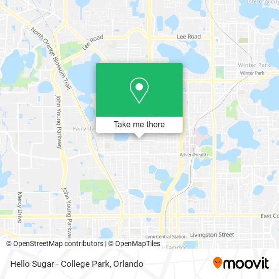 Hello Sugar - College Park map