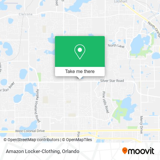 Mapa de Amazon Locker-Clothing