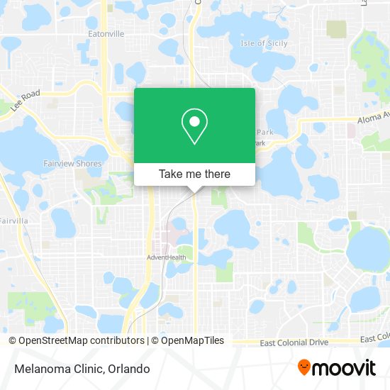 Melanoma Clinic map