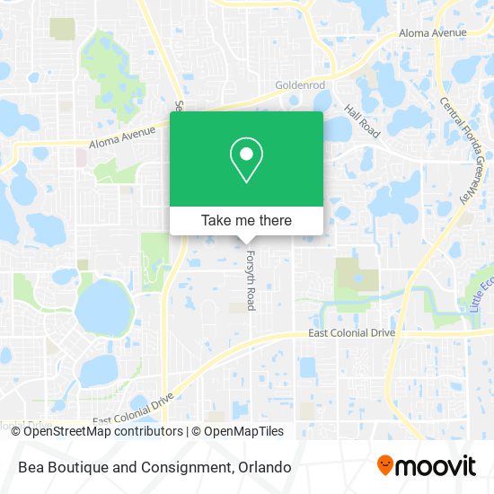 Bea Boutique and Consignment map