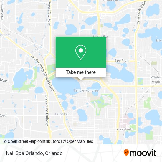 Nail Spa Orlando map