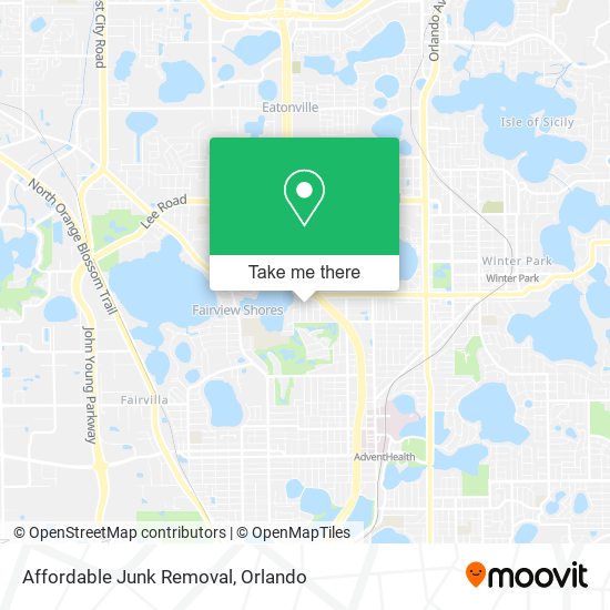Affordable Junk Removal map
