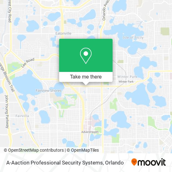A-Aaction Professional Security Systems map