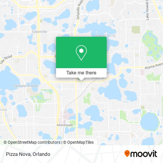 Pizza Nova map