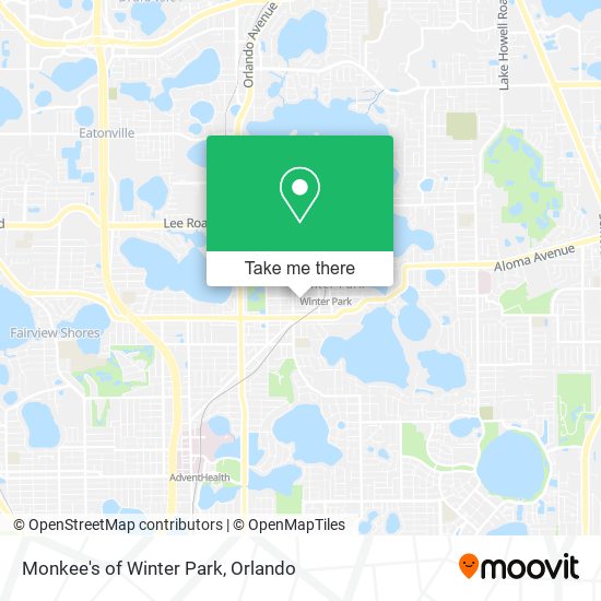 Monkee's of Winter Park map