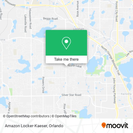 Amazon Locker-Kaeser map