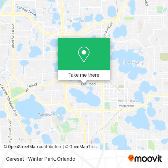 Cereset - Winter Park map