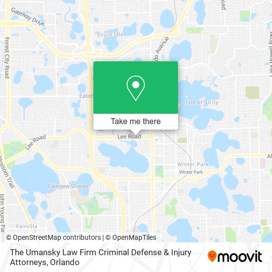 The Umansky Law Firm Criminal Defense & Injury Attorneys map