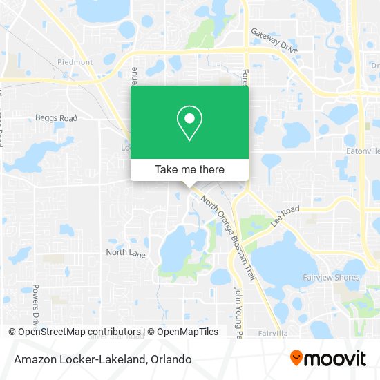 Mapa de Amazon Locker-Lakeland